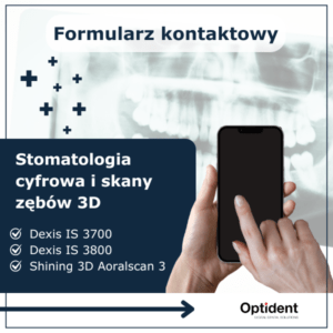 Formularz kontaktowy Stomatologia cyfrowa i skany zębów 3D - ładny